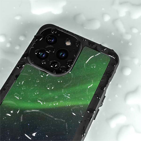 StockTrek Aurora Borealis Dances Above the Arctic Ocean iPhone 14 Pro Max Waterproof Case