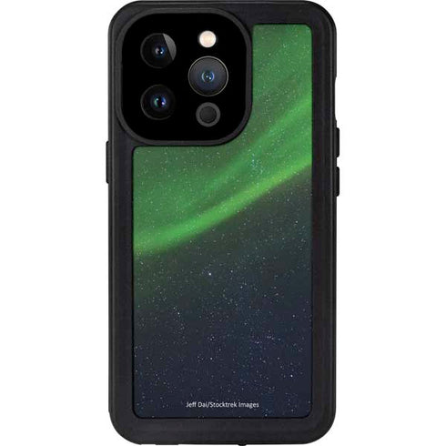 StockTrek Aurora Borealis Dances Above the Arctic Ocean iPhone 14 Pro Waterproof Case