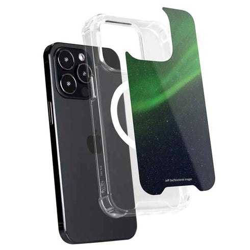 StockTrek Aurora Borealis Dances Above the Arctic Ocean iPhone 15 Pro MagSafe Case