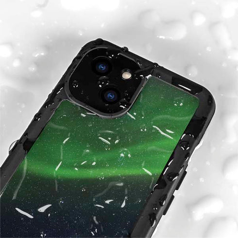 StockTrek Aurora Borealis Dances Above the Arctic Ocean iPhone 15 Waterproof Case
