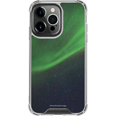 StockTrek Aurora Borealis Dances Above the Arctic Ocean iPhone 16 Pro Clear Case