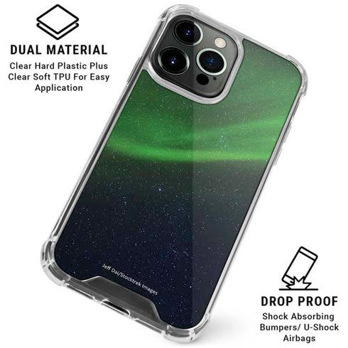 StockTrek Aurora Borealis Dances Above the Arctic Ocean iPhone 16 Pro Clear Case