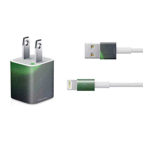 StockTrek Aurora Borealis Dances Above the Arctic Ocean iPhone Charger (5W USB) Skin