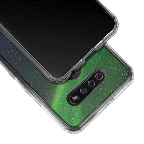 StockTrek Aurora Borealis Dances Above the Arctic Ocean LG K51/Q51 Clear Case