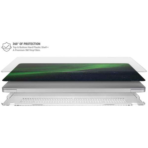 StockTrek Aurora Borealis Dances Above the Arctic Ocean MacBook Air 15in (2023-2025) Case plus Skin