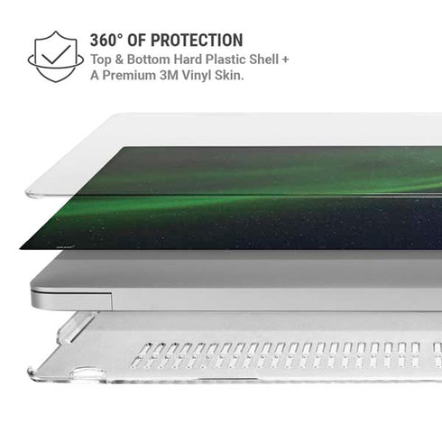 StockTrek Aurora Borealis Dances Above the Arctic Ocean MacBook Pro 13in (2020) Case plus Skin