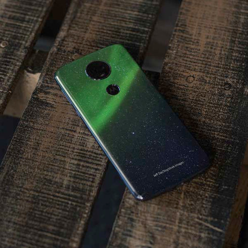 StockTrek Aurora Borealis Dances Above the Arctic Ocean Moto E5 Plus Skin