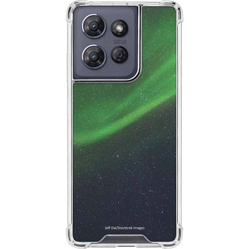 StockTrek Aurora Borealis Dances Above the Arctic Ocean Moto G 5G (2025) Clear Case