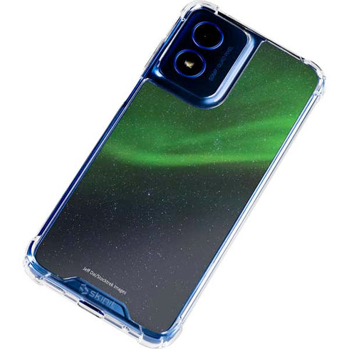 StockTrek Aurora Borealis Dances Above the Arctic Ocean Moto G 5G (2024) Clear Case