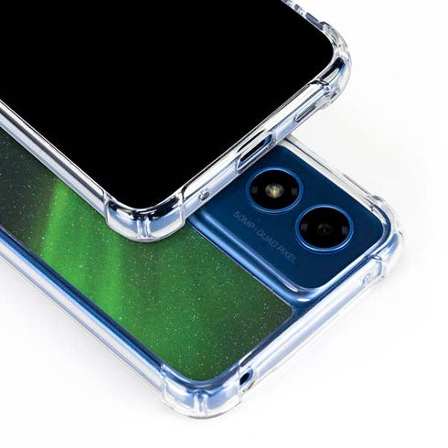 StockTrek Aurora Borealis Dances Above the Arctic Ocean Moto G 5G (2024) Clear Case