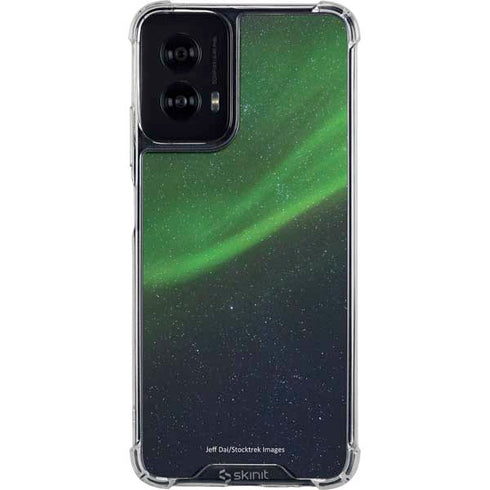 StockTrek Aurora Borealis Dances Above the Arctic Ocean Moto G Power 5G (2024) Clear Case