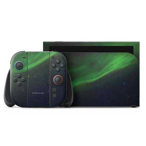 StockTrek Aurora Borealis Dances Above the Arctic Ocean Nintendo Skins