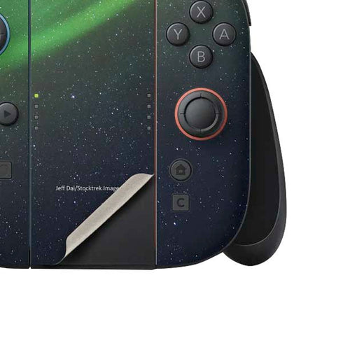 StockTrek Aurora Borealis Dances Above the Arctic Ocean Nintendo Switch 2 (2025) Joy-Con Controller Skin
