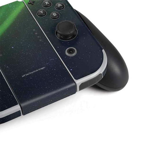 StockTrek Aurora Borealis Dances Above the Arctic Ocean Nintendo Switch OLED (2021) Skin