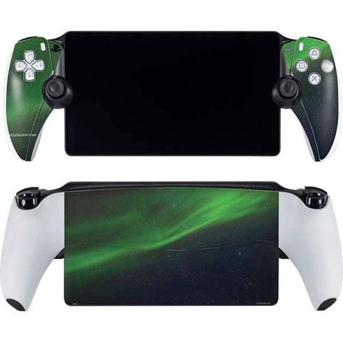 StockTrek Aurora Borealis Dances Above the Arctic Ocean PlayStation Portal Remote Player Skin