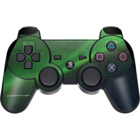 StockTrek Aurora Borealis Dances Above the Arctic Ocean PS3 Dual Shock wireless controller Skin