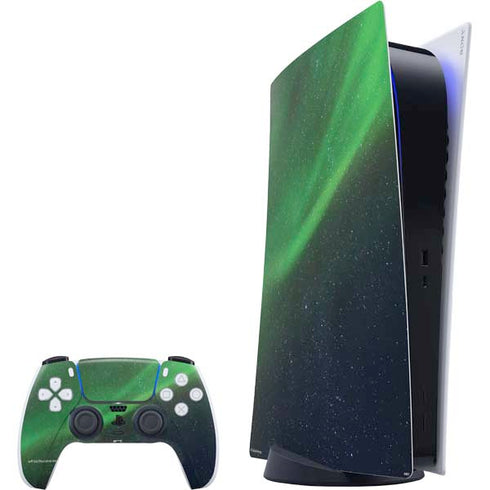 StockTrek Aurora Borealis Dances Above the Arctic Ocean PlayStation PS5 Skins
