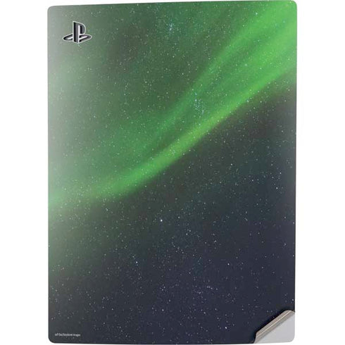 StockTrek Aurora Borealis Dances Above the Arctic Ocean PS5 Digital Edition Console Skin