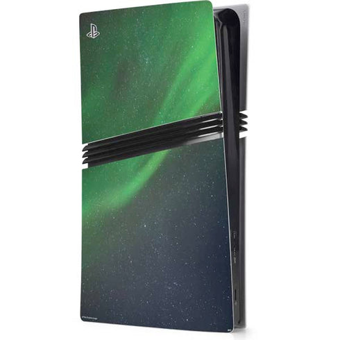 StockTrek Aurora Borealis Dances Above the Arctic Ocean PS5 Pro Console Skin