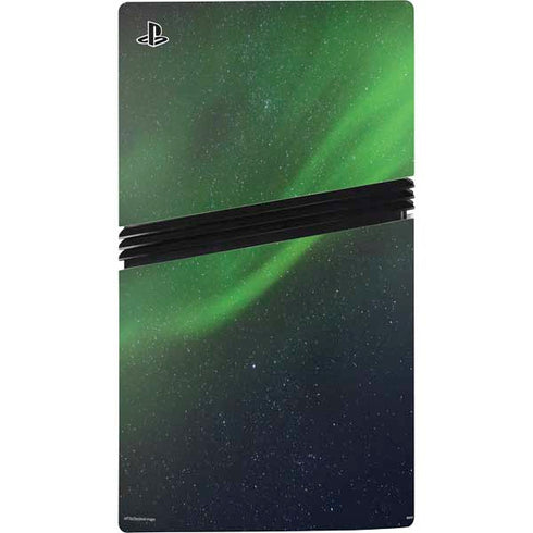 StockTrek Aurora Borealis Dances Above the Arctic Ocean PS5 Pro Console Skin