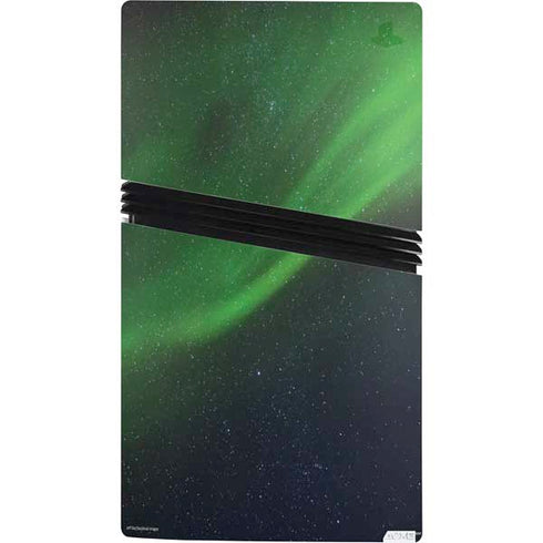 StockTrek Aurora Borealis Dances Above the Arctic Ocean PS5 Pro Console Skin
