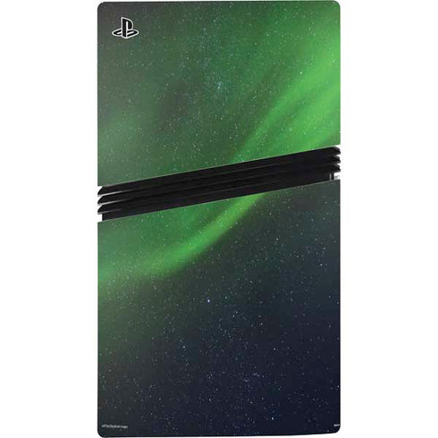 StockTrek Aurora Borealis Dances Above the Arctic Ocean PS5 Pro Disk Bundle Skin