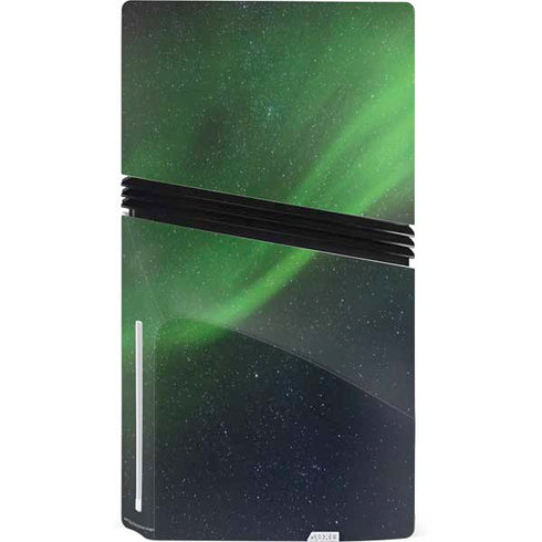 StockTrek Aurora Borealis Dances Above the Arctic Ocean PS5 Pro Disk Console Skin