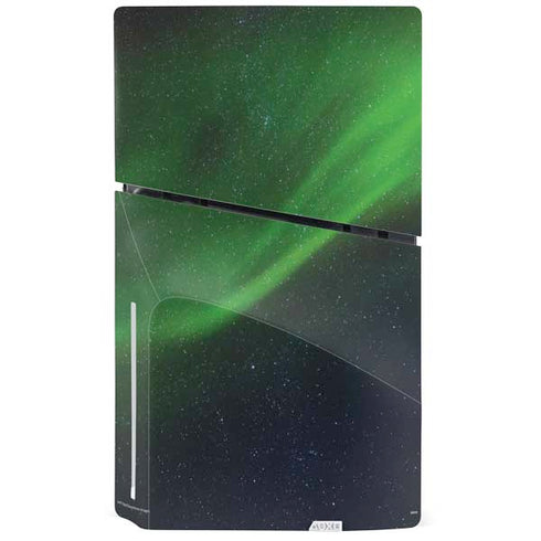 StockTrek Aurora Borealis Dances Above the Arctic Ocean PS5 Slim Disk Bundle Skin