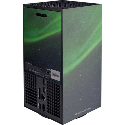 StockTrek Aurora Borealis Dances Above the Arctic Ocean Xbox Series X Console Skin