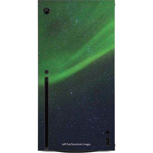StockTrek Aurora Borealis Dances Above the Arctic Ocean Xbox Series X Console Skin