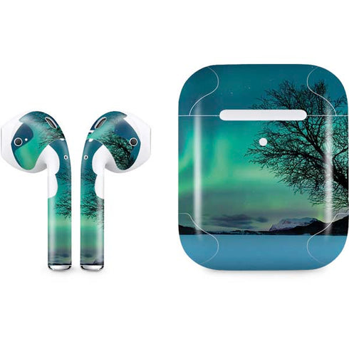 StockTrek Aurora Borealis over a lake in Norway Apple AirPods 2 Skin