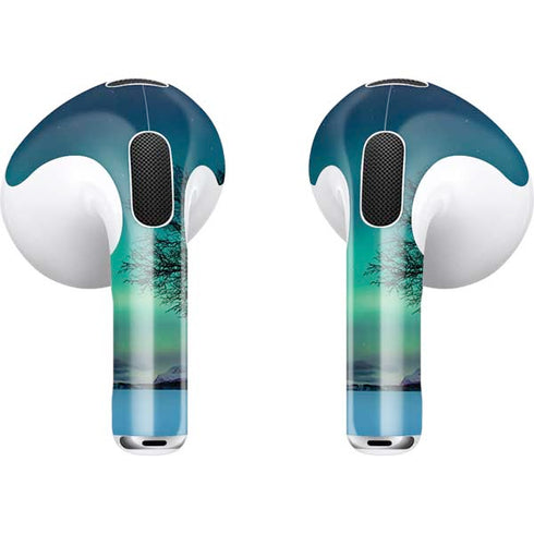 StockTrek Aurora Borealis over a lake in Norway Apple AirPods (3rd Gen 2021) Skin