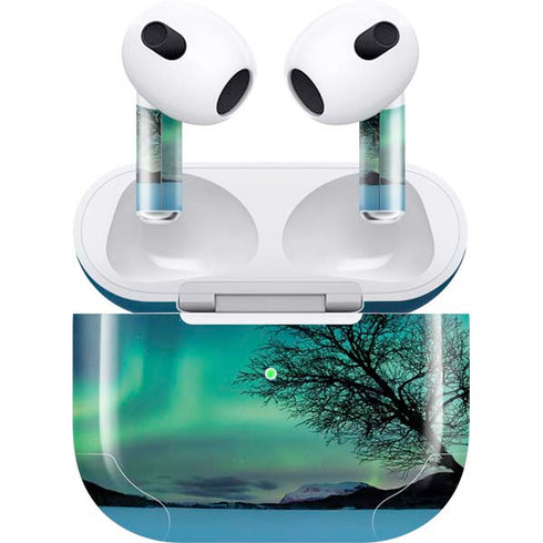 StockTrek Aurora Borealis over a lake in Norway Apple AirPods (3rd Gen 2021) Skin