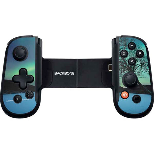 StockTrek Aurora Borealis over a lake in Norway Backbone One for iPhone Game Controller Skin