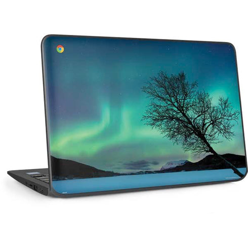 StockTrek Aurora Borealis over a lake in Norway HP Chromebook Skin