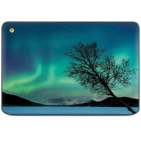StockTrek Aurora Borealis over a lake in Norway HP Chromebook Skin