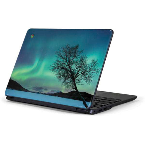 StockTrek Aurora Borealis over a lake in Norway Samsung Chromebook Skin