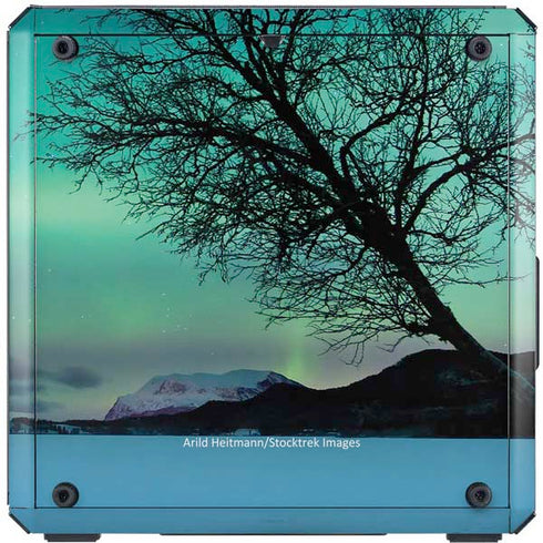 StockTrek Aurora Borealis over a lake in Norway Cooler Master MasterBox Q300L Mini Tower Skin