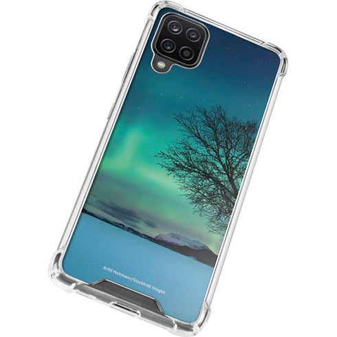 StockTrek Aurora Borealis over a lake in Norway Galaxy A12 Clear Case