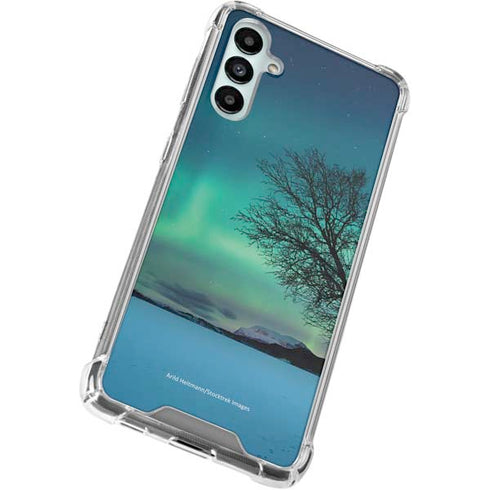 StockTrek Aurora Borealis over a lake in Norway Galaxy A15 5G Clear Case