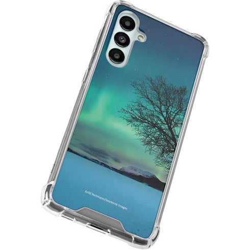 StockTrek Aurora Borealis over a lake in Norway Galaxy A16 5G Clear Case