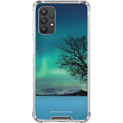 StockTrek Aurora Borealis over a lake in Norway Galaxy A32 5G Clear Case