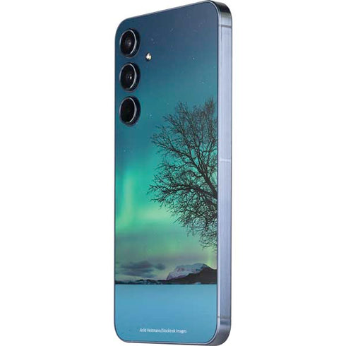 StockTrek Aurora Borealis over a lake in Norway Galaxy A35 5G Skin