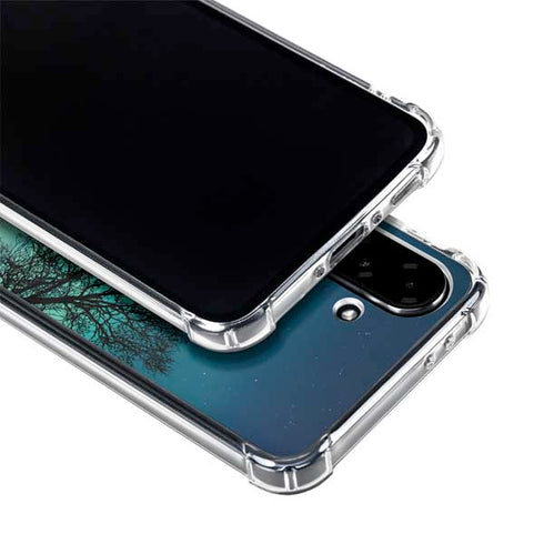 StockTrek Aurora Borealis over a lake in Norway Galaxy A36 5G Clear Case