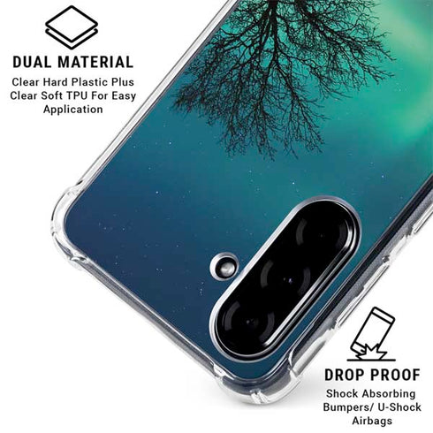 StockTrek Aurora Borealis over a lake in Norway Galaxy A36 5G Clear Case