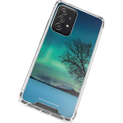 StockTrek Aurora Borealis over a lake in Norway Galaxy A52 5G Clear Case