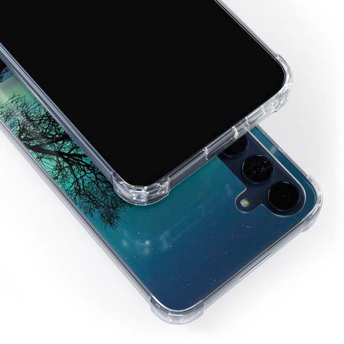 StockTrek Aurora Borealis over a lake in Norway Galaxy A55 5G Clear Case