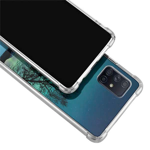 StockTrek Aurora Borealis over a lake in Norway Galaxy A71 5G Clear Case