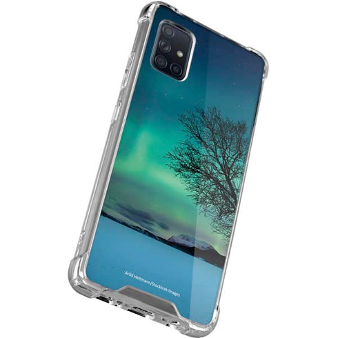StockTrek Aurora Borealis over a lake in Norway Galaxy A71 5G Clear Case