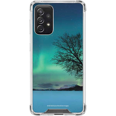 StockTrek Aurora Borealis over a lake in Norway Galaxy A72 5G Clear Case